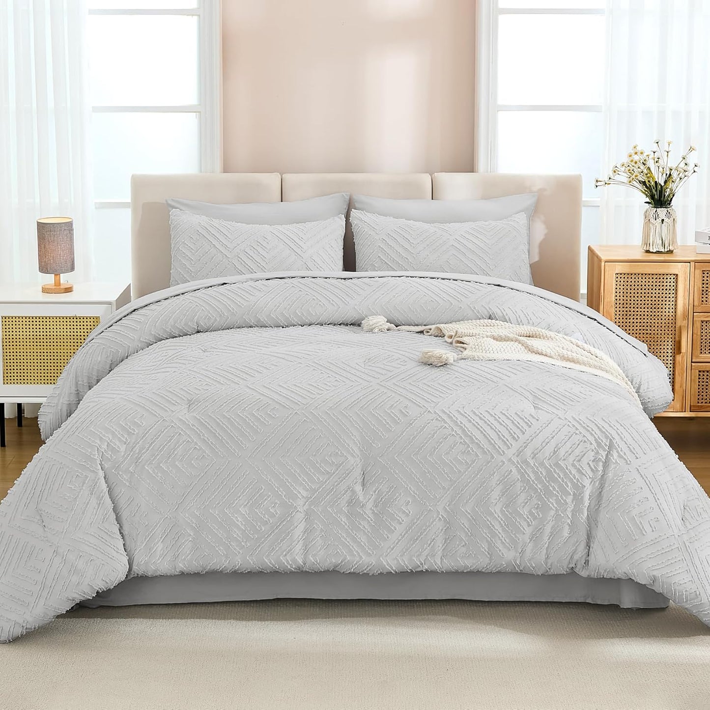 Gipsy Haven – Juego de Edredón Boho Texturizado