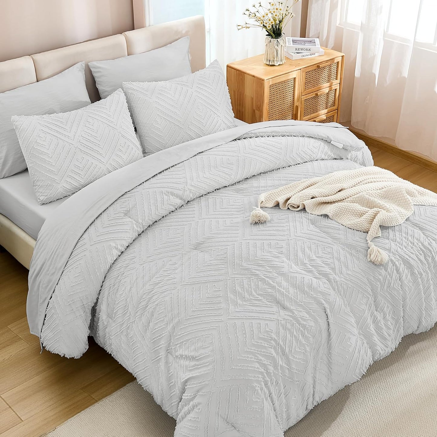 Gipsy Haven – Juego de Edredón Boho Texturizado